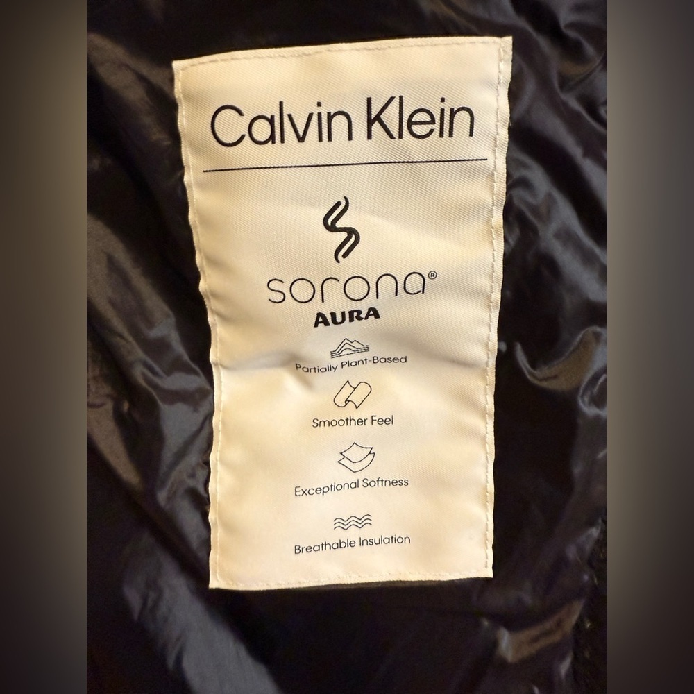 Calvin Kline Women’s Black Long Puffer Coat - Size XL - Picture 9 of 13